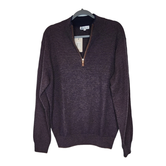Peter Millar Other - NEW Peter Millar Crown Merino Wool Cashmere Blend 1/4 Zip Sweater Size L…